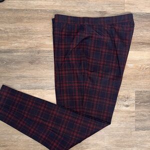 Talbots women’s Checkered Pants - Red and Black